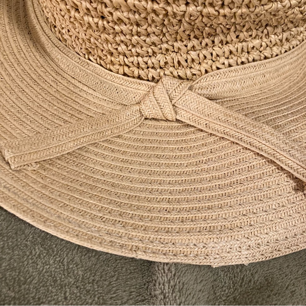 NWOT Sun Hat Vintage 80s Yellow - Picture 3 of 9